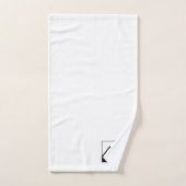 パーソナライズされた写真会社名の追加 バスタオルセット (ハンドタオル)