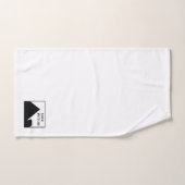 パーソナライズされた写真会社名の追加 バスタオルセット (ハンドタオル)