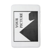 パーソナライズされた写真会社名の追加 バスマット (正面縦)