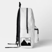 パーソナライズされた写真会社名の追加 プリントバックパック (左)