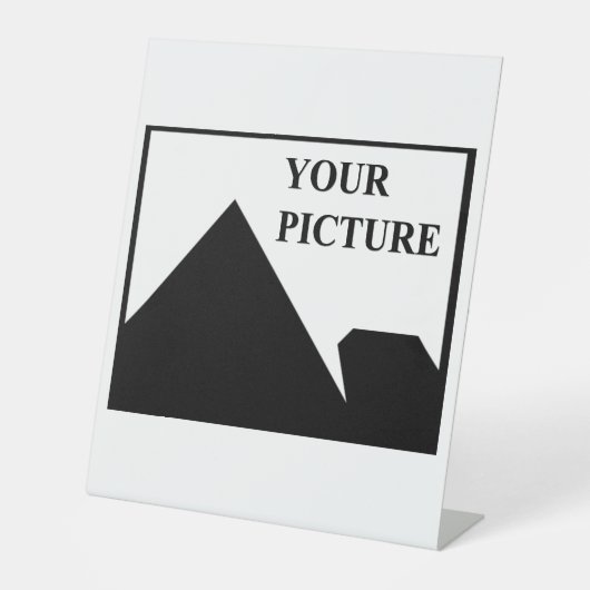パーソナライズされた写真会社名の追加 台座サイン (正面)