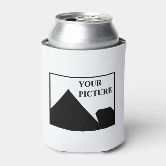 パーソナライズされた写真会社名の追加 缶クーラー (缶正面)