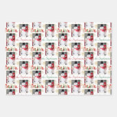 パーソナライズされた写真信じタイポグラフィ ラッピングペーパーシート (正面)