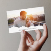 パーソナライズされた写真写エレガント真者2 名刺