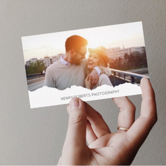 パーソナライズされた写真写エレガント真者2 名刺