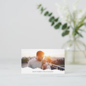 パーソナライズされた写真写エレガント真者2 名刺 (スタンド正面)