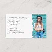 パーソナライズされた写真写エレガント真者2 名刺 (裏面)