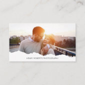 パーソナライズされた写真写エレガント真者2 名刺 (正面)