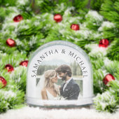 パーソナライズされた写真名の結婚記念 (クリスマス)