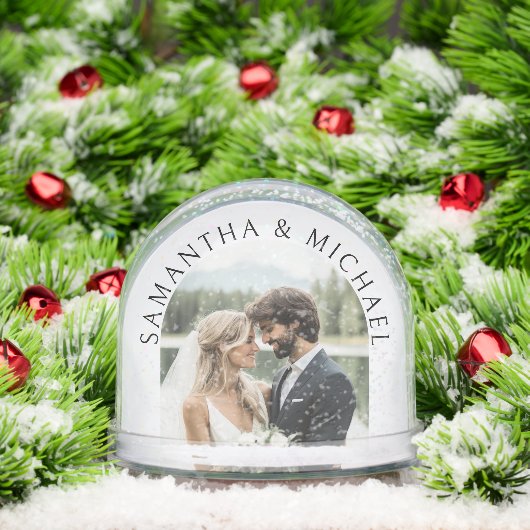 パーソナライズされた写真名の結婚記念 (クリスマス)