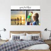 パーソナライズされた写真家族の愛の思い出2 キャンバスプリント (インサイチュ (寝室))