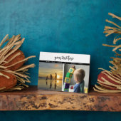 パーソナライズされた写真家族の愛の思い出2 フォトプラーク (側面)