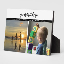 パーソナライズされた写真家族の愛の思い出2  フォトプラーク