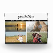 パーソナライズされた写真家族の愛の思い出 フォトブロック (正面)