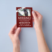 パーソナライズされた写真恋しく思撮失った影 チラシ (手)