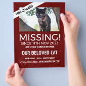 パーソナライズされた写真恋しく思撮失った影 チラシ (手)