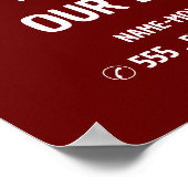 パーソナライズされた写真恋しく思撮失った影 ポスター (角)