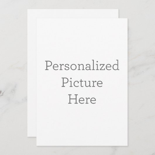 フラット招待状, サイズ: 12.7cm x 17.8cm, ペーパー: シグネチャーマット, 封筒: ホワイト (正面/裏面)