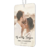 パーソナライズされた写真新婚車2 カーエアーフレッシュナー (左)