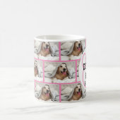 パーソナライズされた写真最高の犬の母 コーヒーマグカップ (中央)