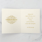 パーソナライズされた写真枠とクリスマスリースC カード (内部)