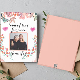 パーソナライズされた写真水彩花 シーズンカード