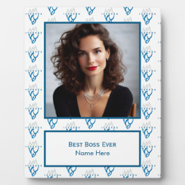 パーソナライズされた写真氷山感動的最高のボス フォトプラーク