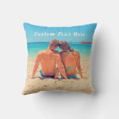 パーソナライズされた写真装飾用クッションカスタム文字 クッション (裏面)