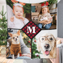 パーソナライズされた写真赤バッファロープライドMonogram