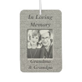 パーソナライズされた写真追悼空気清浄機 カーエアーフレッシュナー (正面)