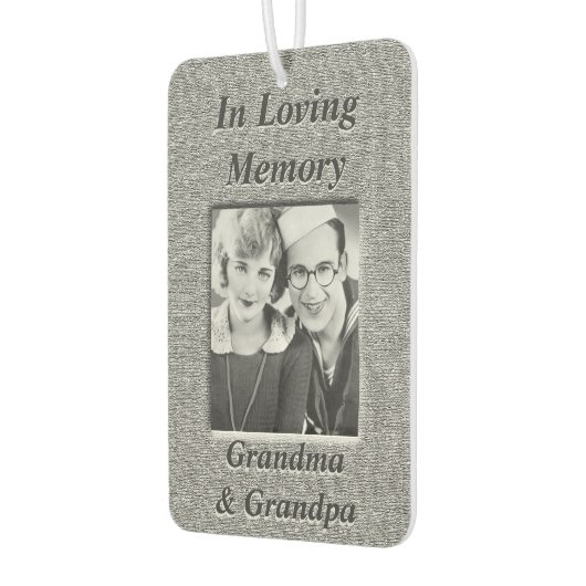 パーソナライズされた写真追悼空気清浄機 カーエアーフレッシュナー (左)