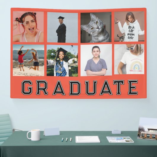 パーソナライズされた写真8枚卒業生パーティー 横断幕 (トレードショー)
