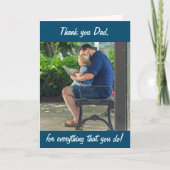 パーソナライズされた写真 ありがとう お父さん 父の日 カード (正面)