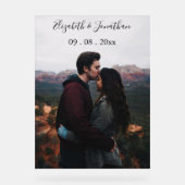 パーソナライズされた写真 ウェディング イベント アクリルサイン (正面)