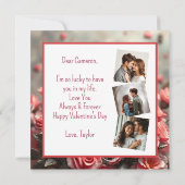 パーソナライズされた写真 | スチームパンク バレンタインデー カード (裏面)