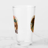 パーソナライズされた写真 レトロ バハマス 熱帯のビーチ タンブラーグラス (左)