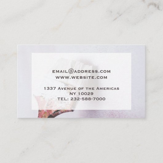 パーソナライズされた写真 名刺 (裏面)