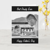 パーソナライズされた写真 父の日 カード (黄色い花)