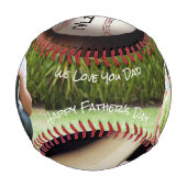 パーソナライズされた写真 野球ボール (裏面)