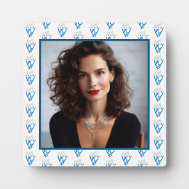 パーソナライズされた写真 青い氷山 インスピレーション フォトプラーク