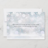 パーソナライズされた冬のグリーン エレガント スクリプト サンキューカード (裏面)