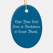 パーソナライズされた冬の装飾 冬の木のオーナメント セラミックオーナメント (裏面)