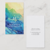 パーソナライズされた冬 名刺 (正面/裏面)