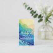 パーソナライズされた冬 名刺 (スタンド正面)