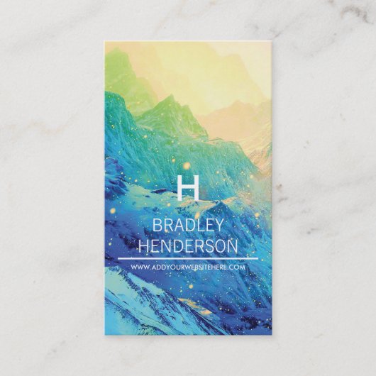 パーソナライズされた冬 名刺 (正面)