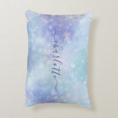 パーソナライズされた凍ってい氷柱 アクセントクッション (裏面(縦))