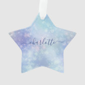 パーソナライズされた凍ってい氷柱 オーナメント (裏面)