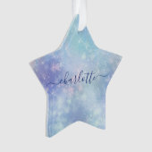 パーソナライズされた凍ってい氷柱 オーナメント (正面)