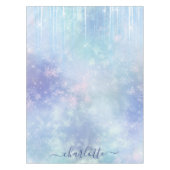 パーソナライズされた凍ってい氷柱 テーブルクロス (正面)