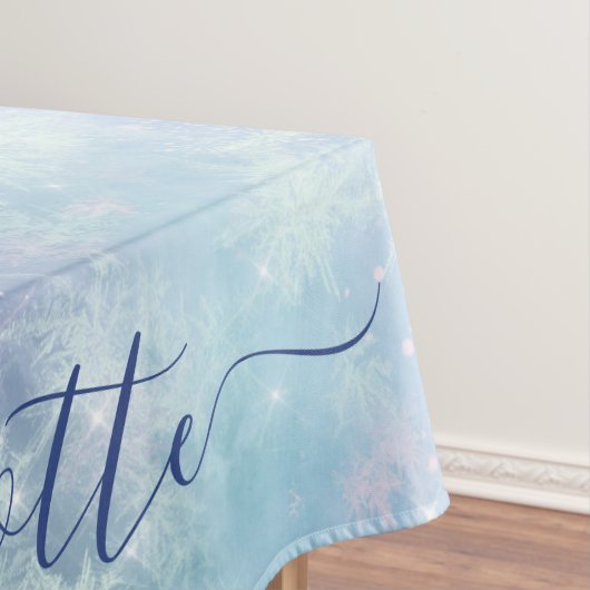 パーソナライズされた凍ってい氷柱 テーブルクロス (インサイチュ)